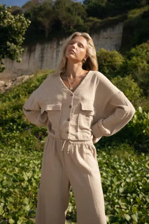 EVERYWHERE WE GO TOP - BEIGE