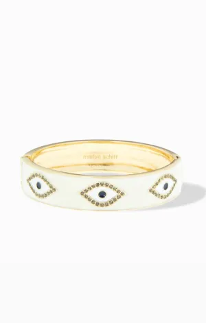 Evil Eye Enamel Bangle
