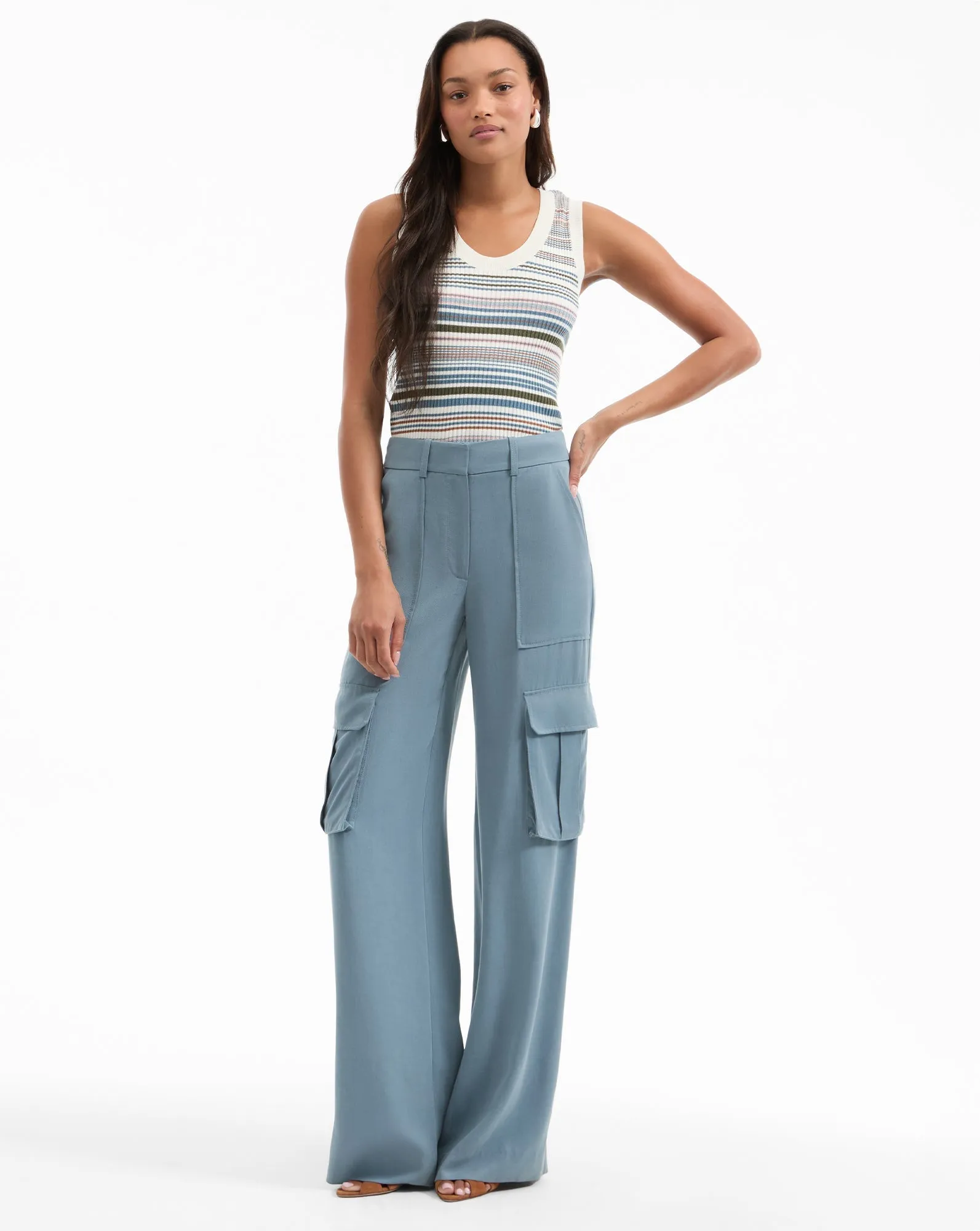 Ezinna Striped Tank Top