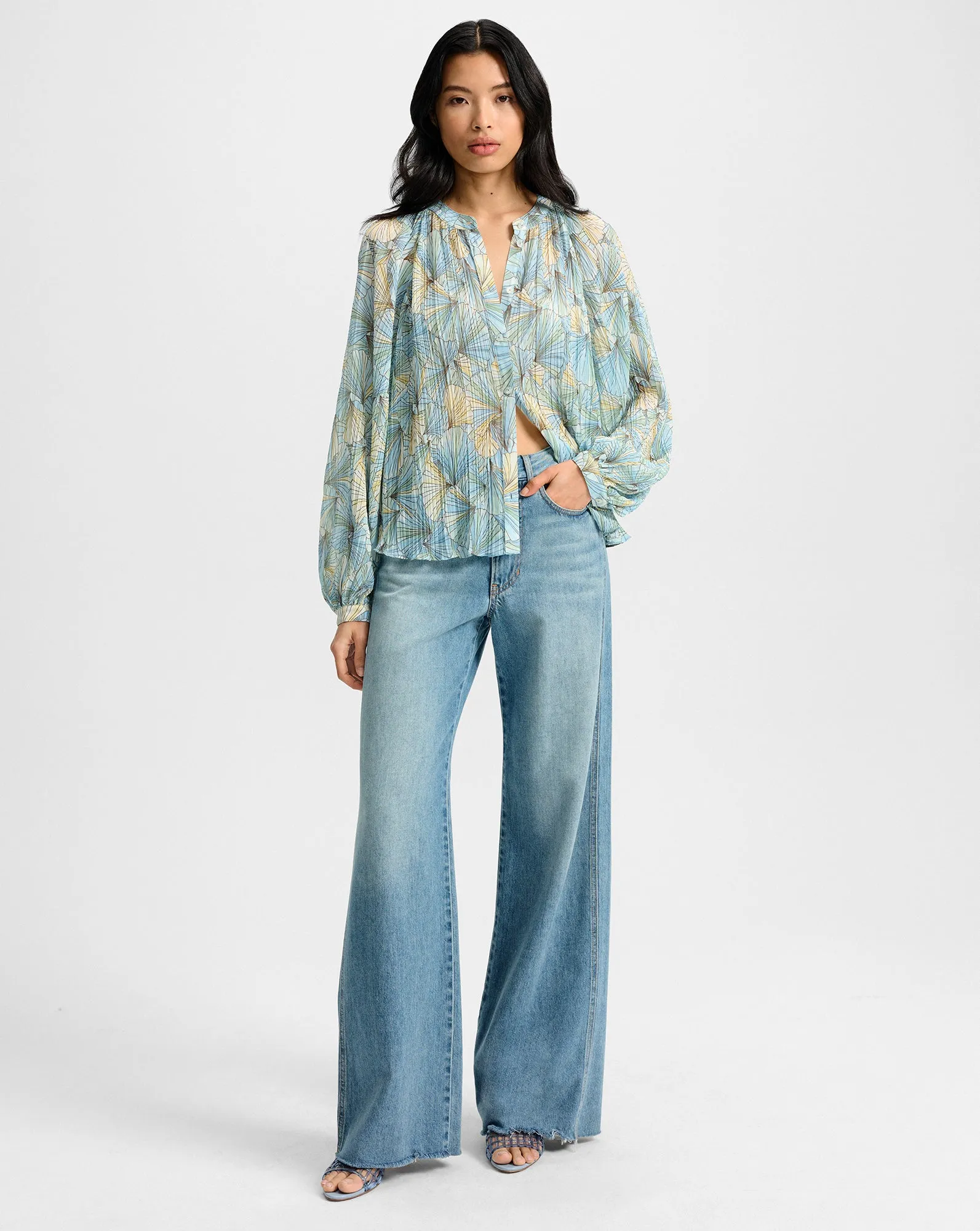 Fennel Pleated Blouse