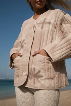 FORGIVE & FORGET JACKET - TAUPE