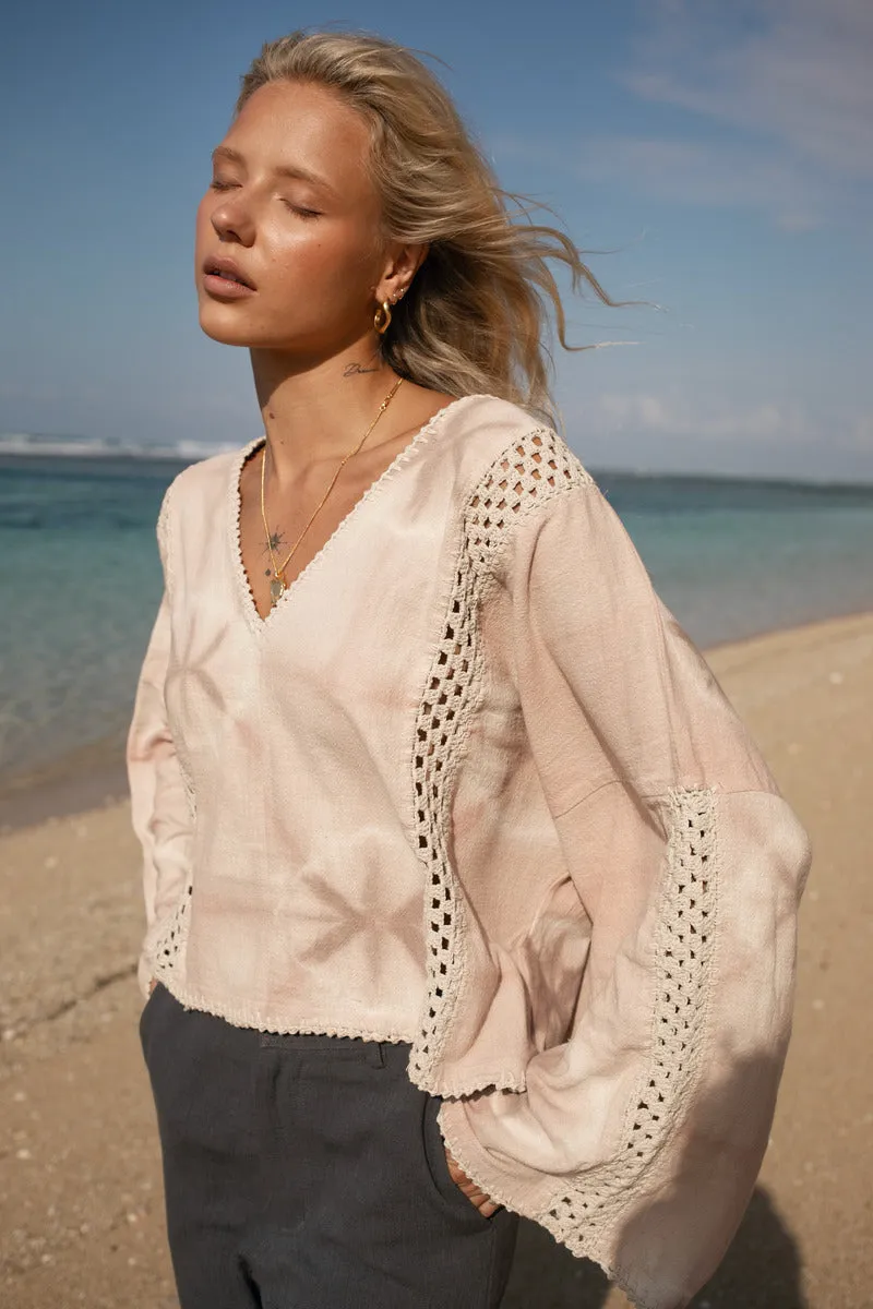 FORGIVE & FORGET TOP - TAUPE