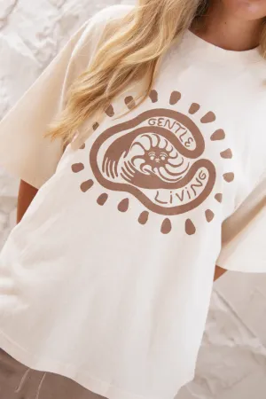 GENTLE LIVING TEE - NATURAL