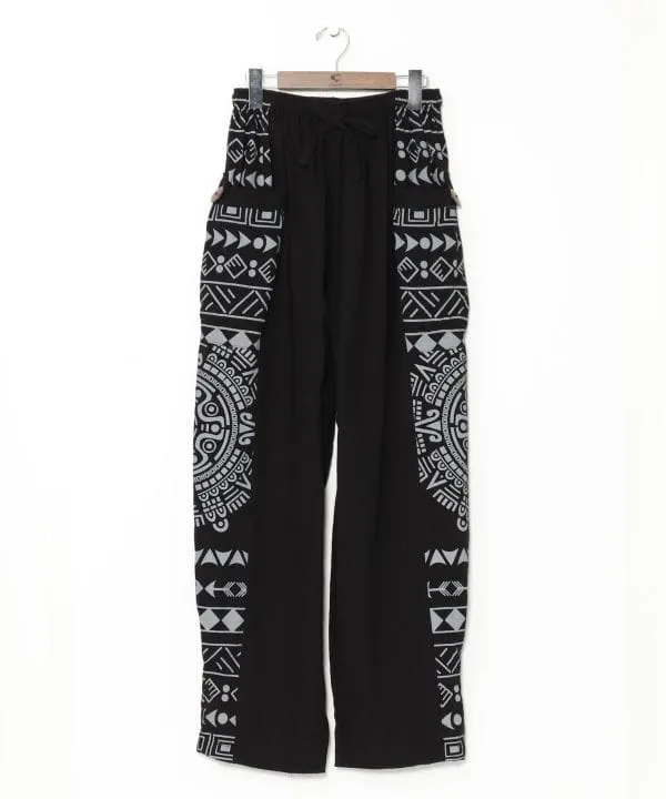 Geom Pattern Harem Pants