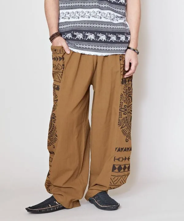 Geom Pattern Harem Pants