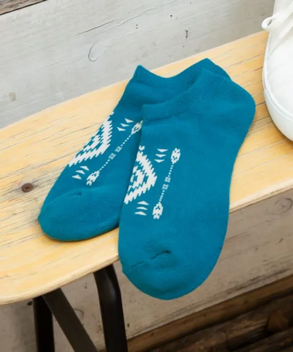 Geometric Pattern Ankle Socks 25-28cm