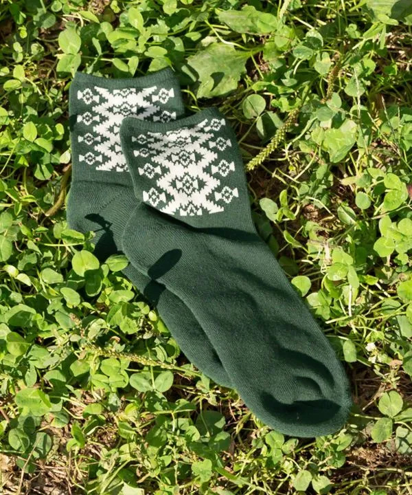 Geometric Pattern Socks 25-28cm