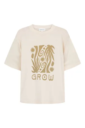 GROW COTTON HEMP TEE - CREAM