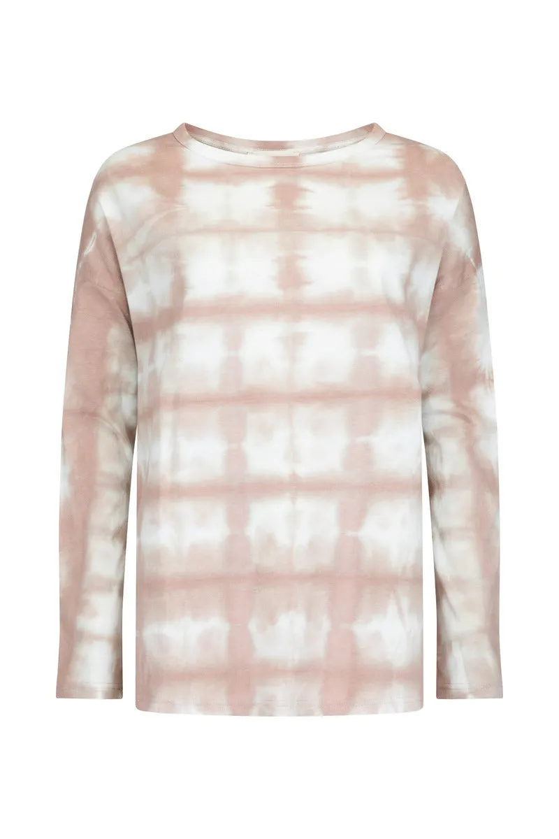 GROW PEACE L/S TOP - TAUPE