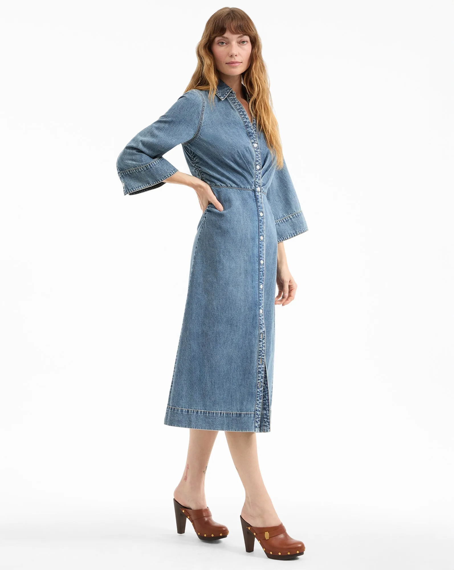 Haydon Denim Midi Shirtdress