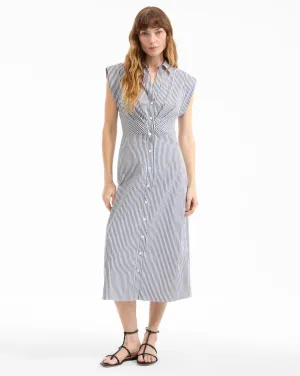 Haydon Striped Midi Shirtdress