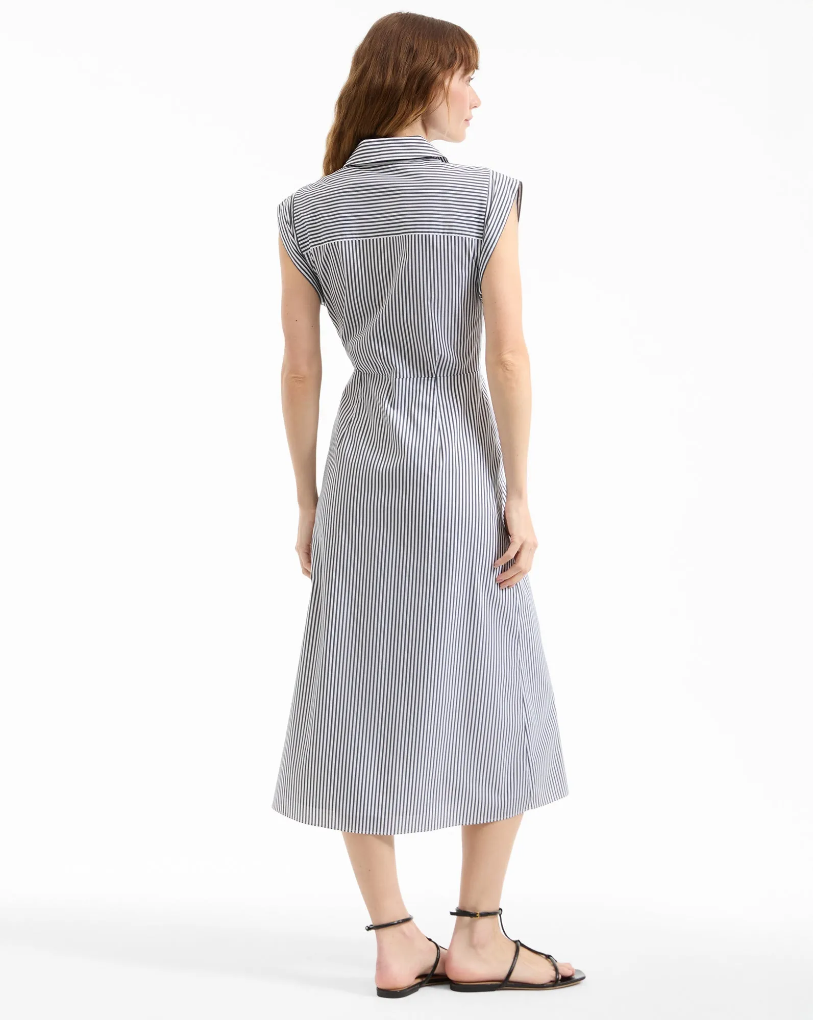 Haydon Striped Midi Shirtdress
