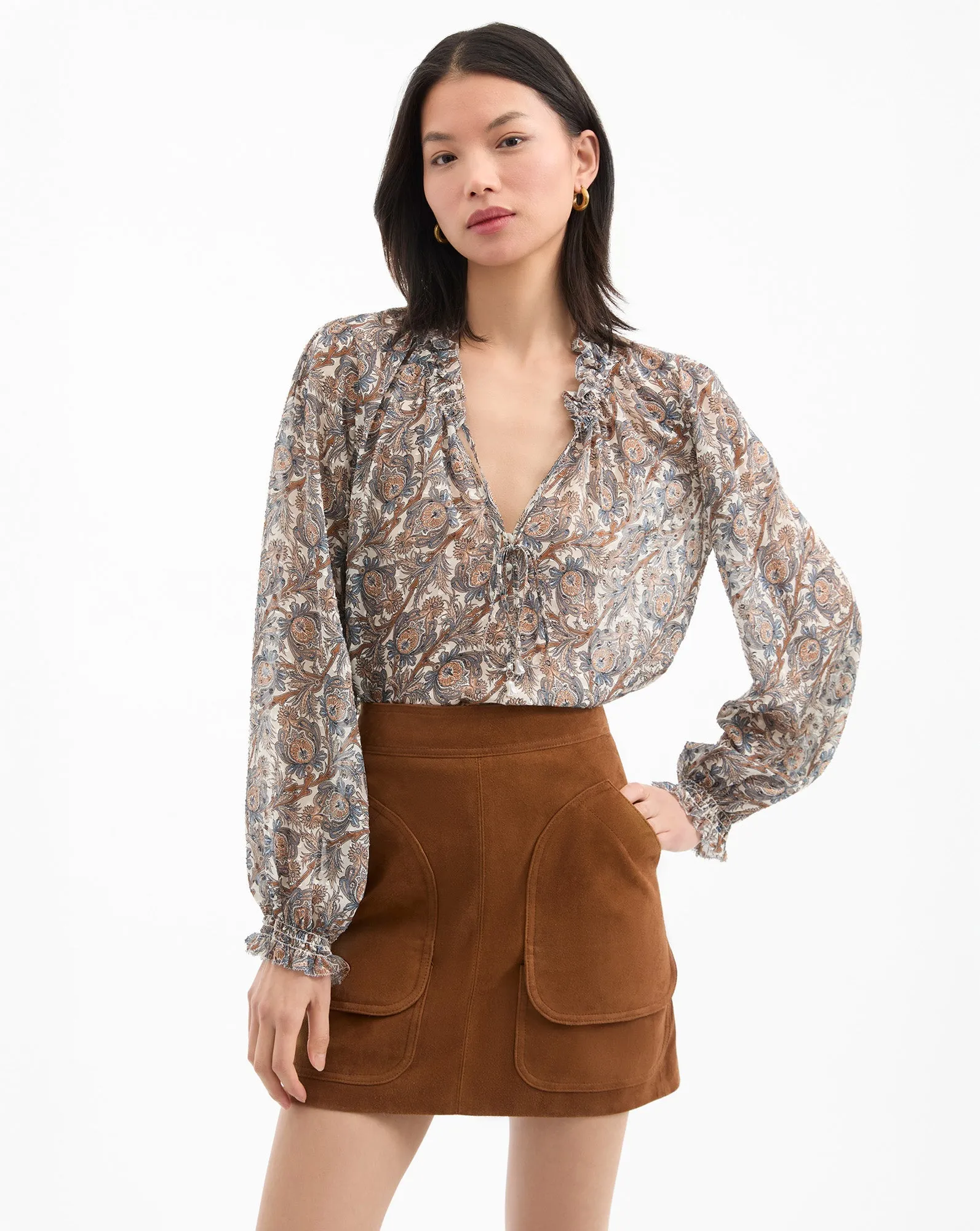 Hickory Silk Blouse
