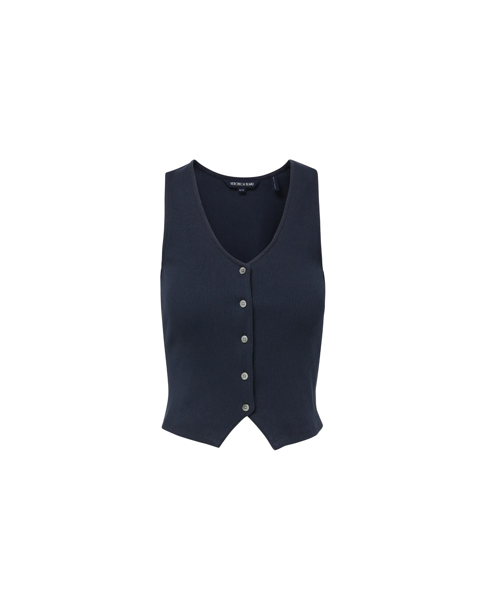 Hoorne Button-Down Tank Top