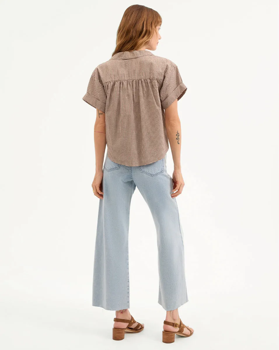 Ilene Gingham Button-Down Shirt