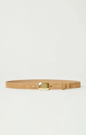 Jacob Suede Belt in Sable Gold