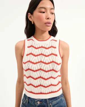 Jerrel Cropped Knit Tank Top