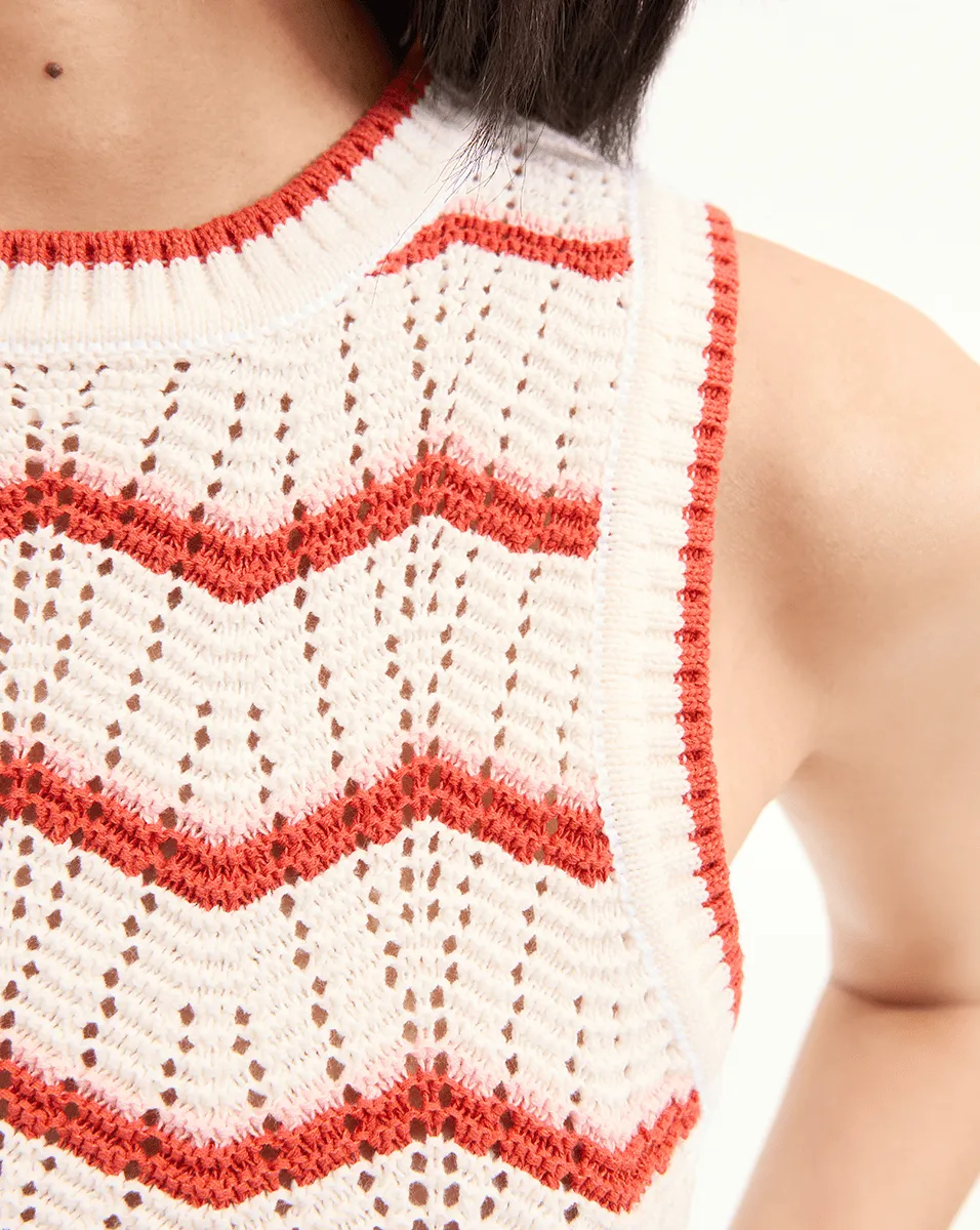 Jerrel Cropped Knit Tank Top