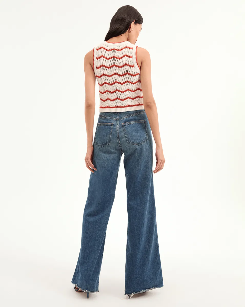 Jerrel Cropped Knit Tank Top