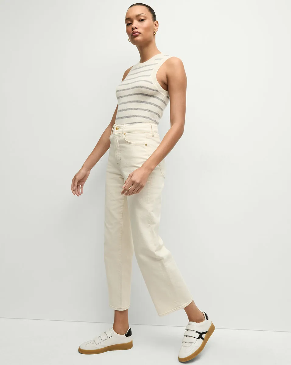 Jerrel Striped Cashmere Tank