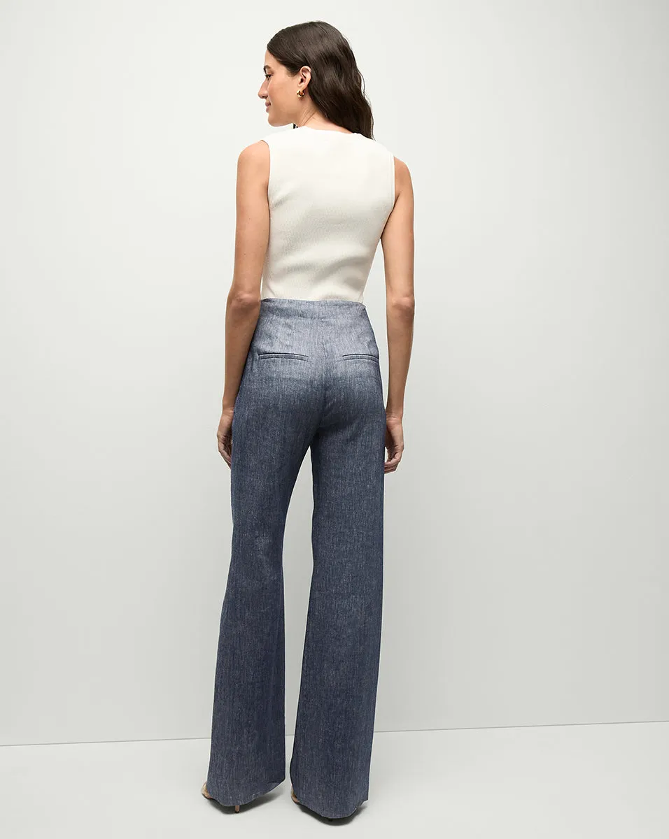 Jude Linen Wide-Leg Pant