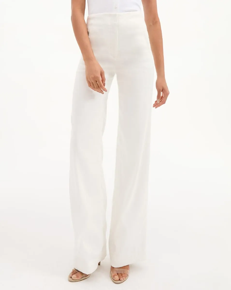 Jude Linen Wide-Leg Pant