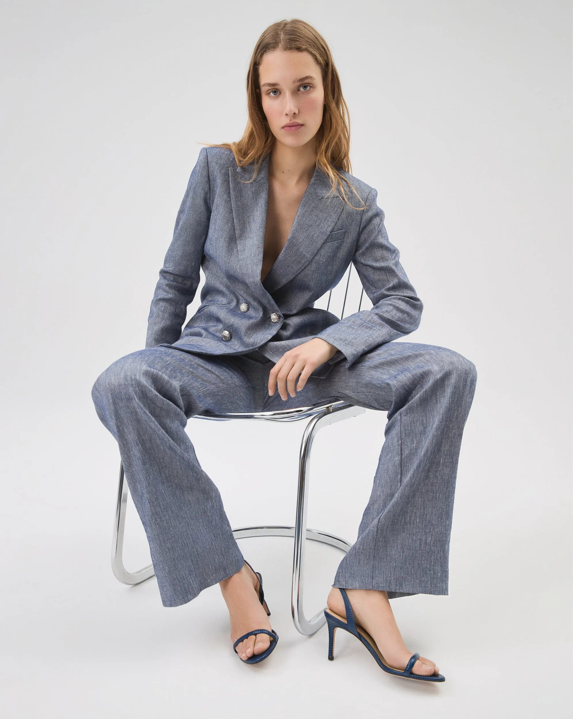 Jude Linen Wide-Leg Pant