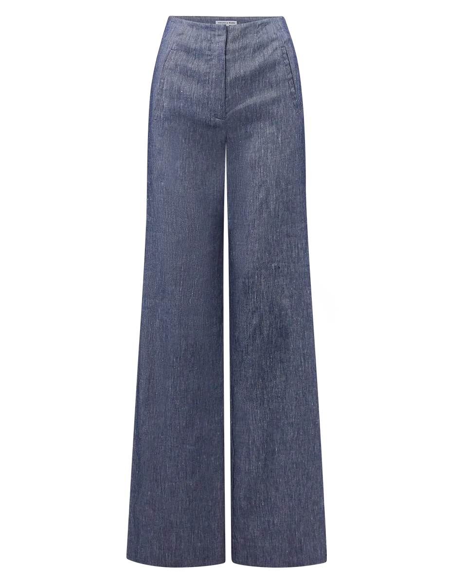 Jude Linen Wide-Leg Pant