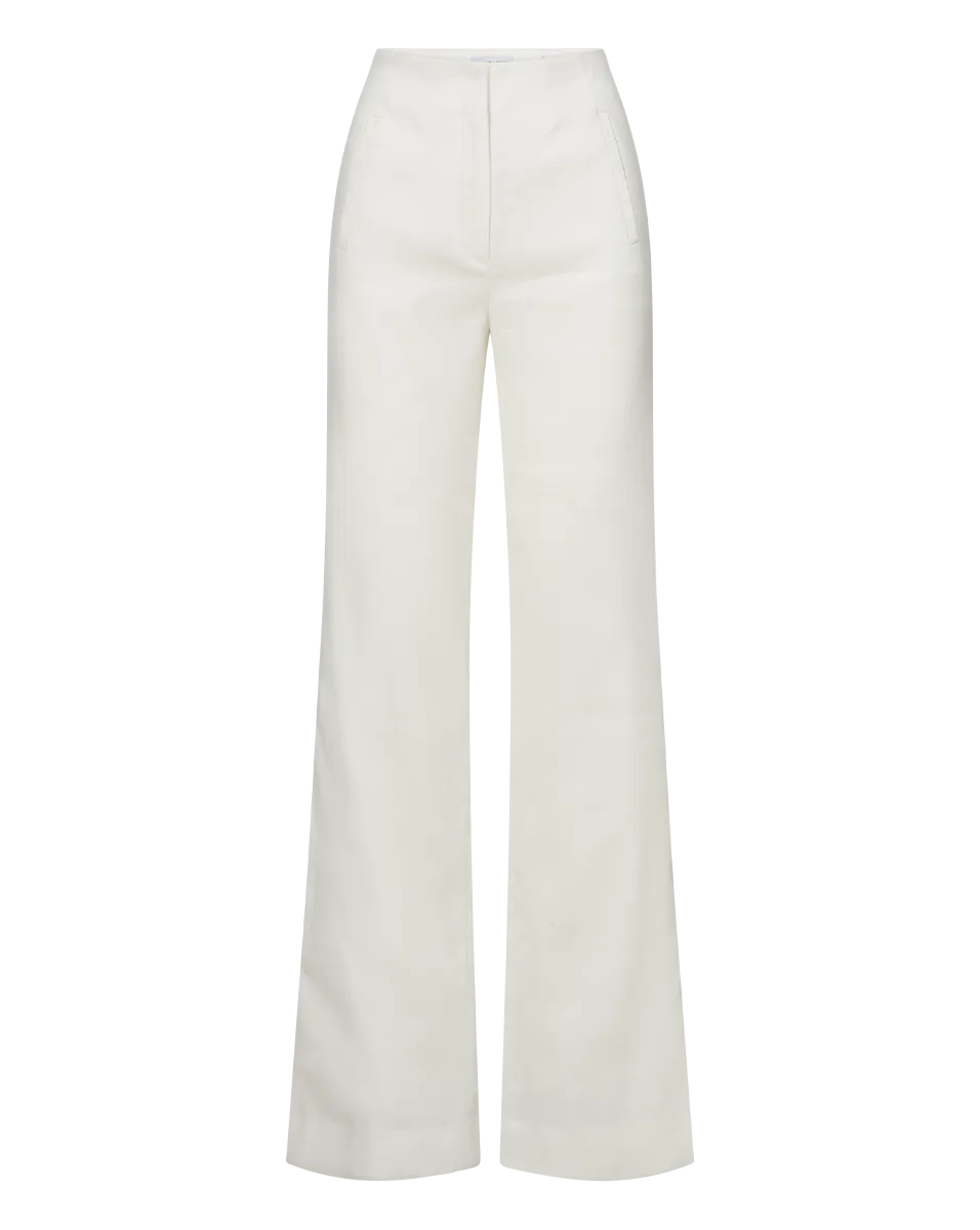 Jude Linen Wide-Leg Pant