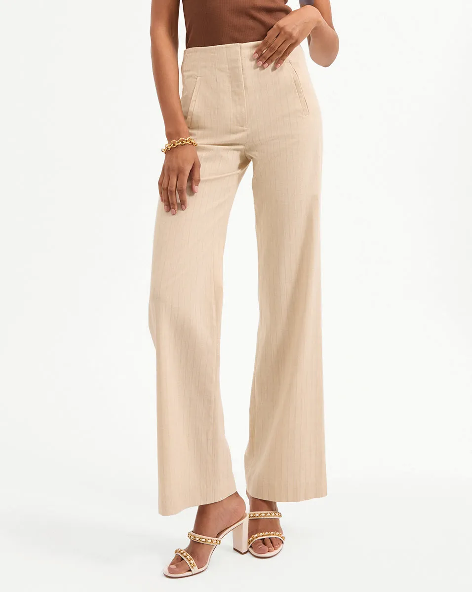 Jude Metallic Pinstripe Pant