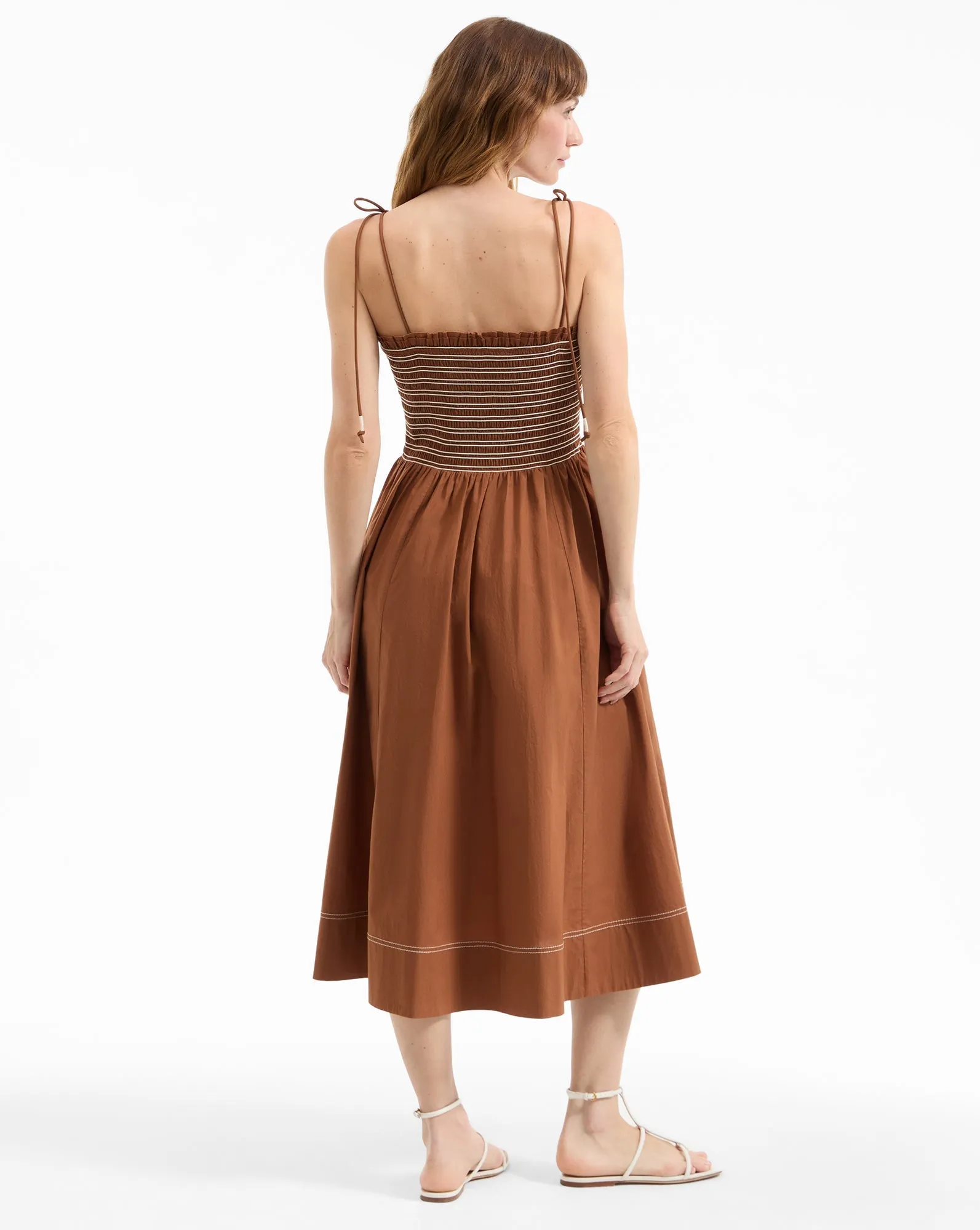 Kaela Smocked Midi Dress