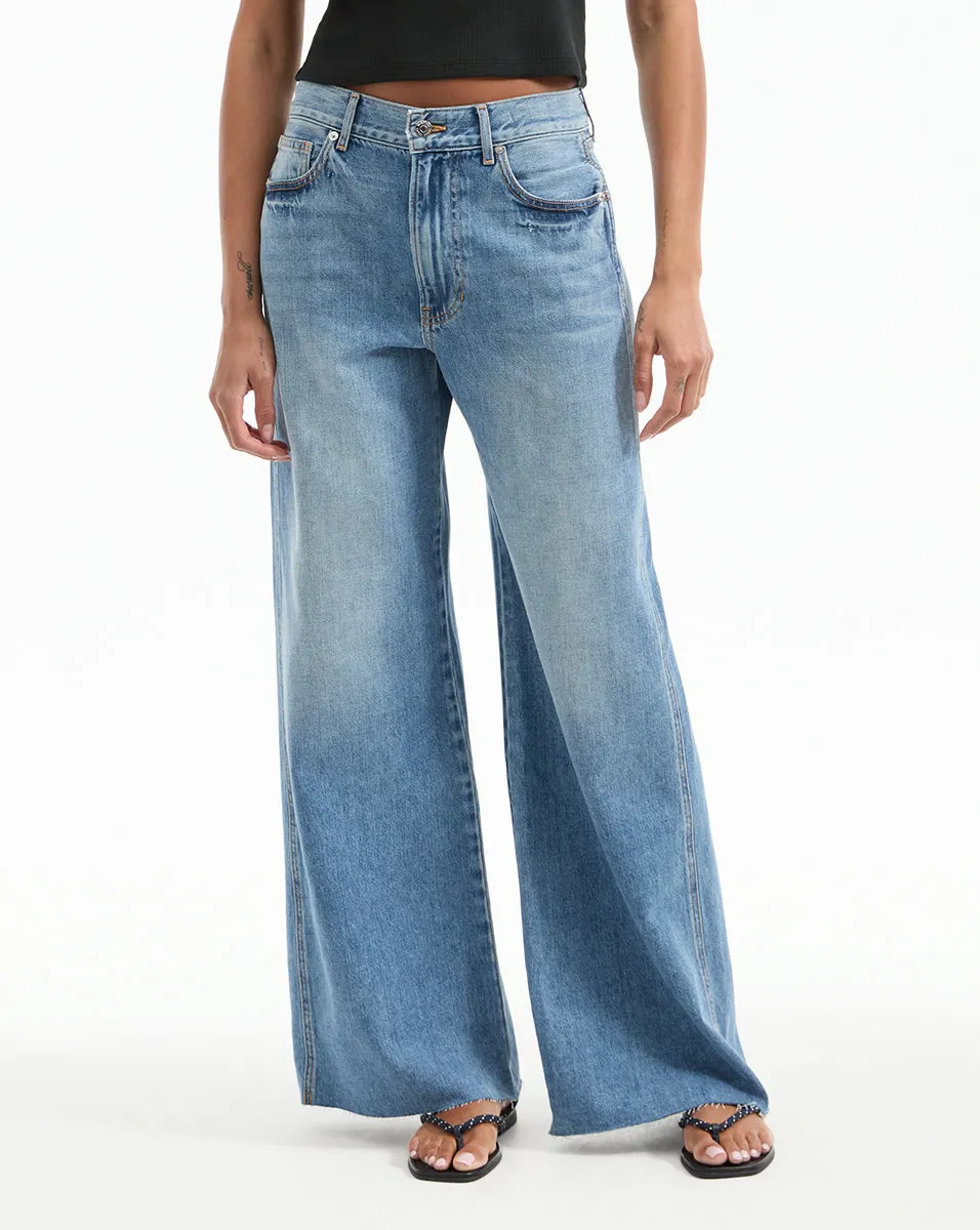 Kasey Mid Rise Wide-Leg Jean