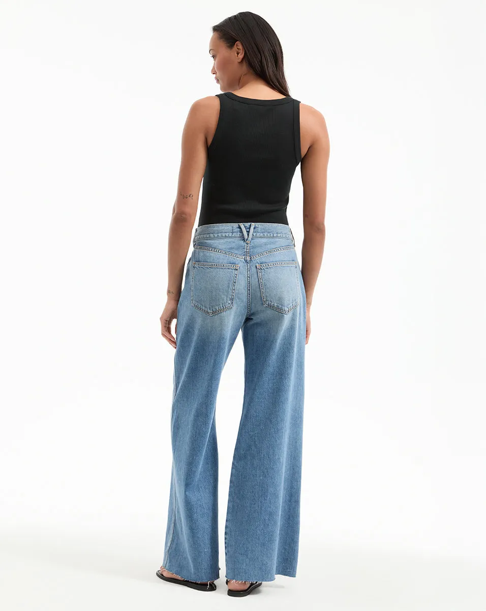 Kasey Mid Rise Wide-Leg Jean