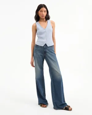 Kasey Mid Rise Wide-Leg Jean