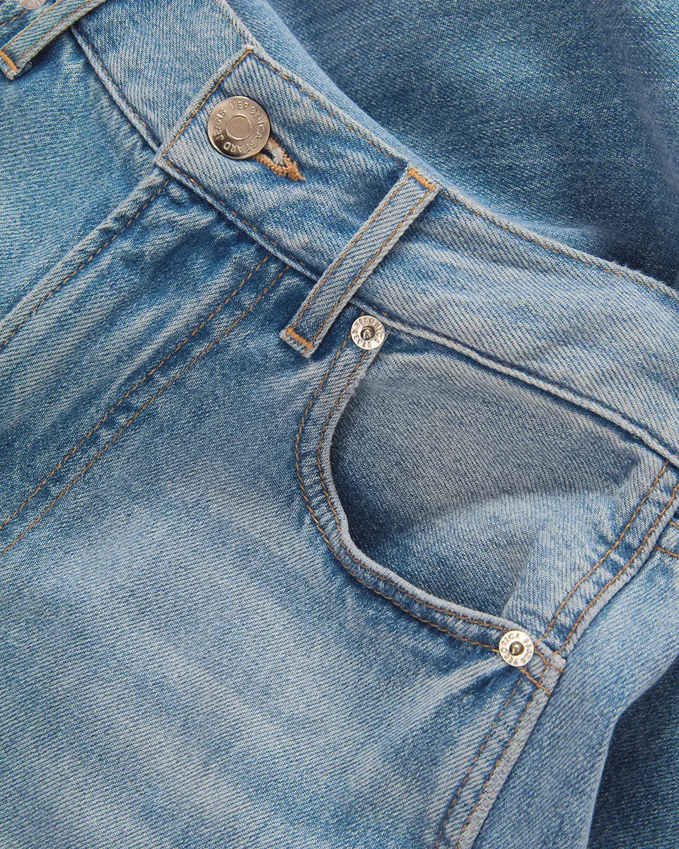Kasey Mid Rise Wide-Leg Jean