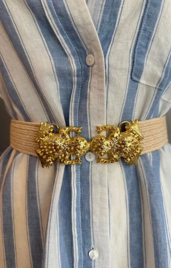 Kissing Frogs Belt with Interchangeable Buckle