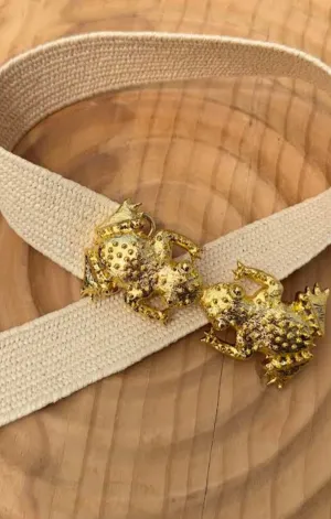 Kissing Frogs Belt with Interchangeable Buckle