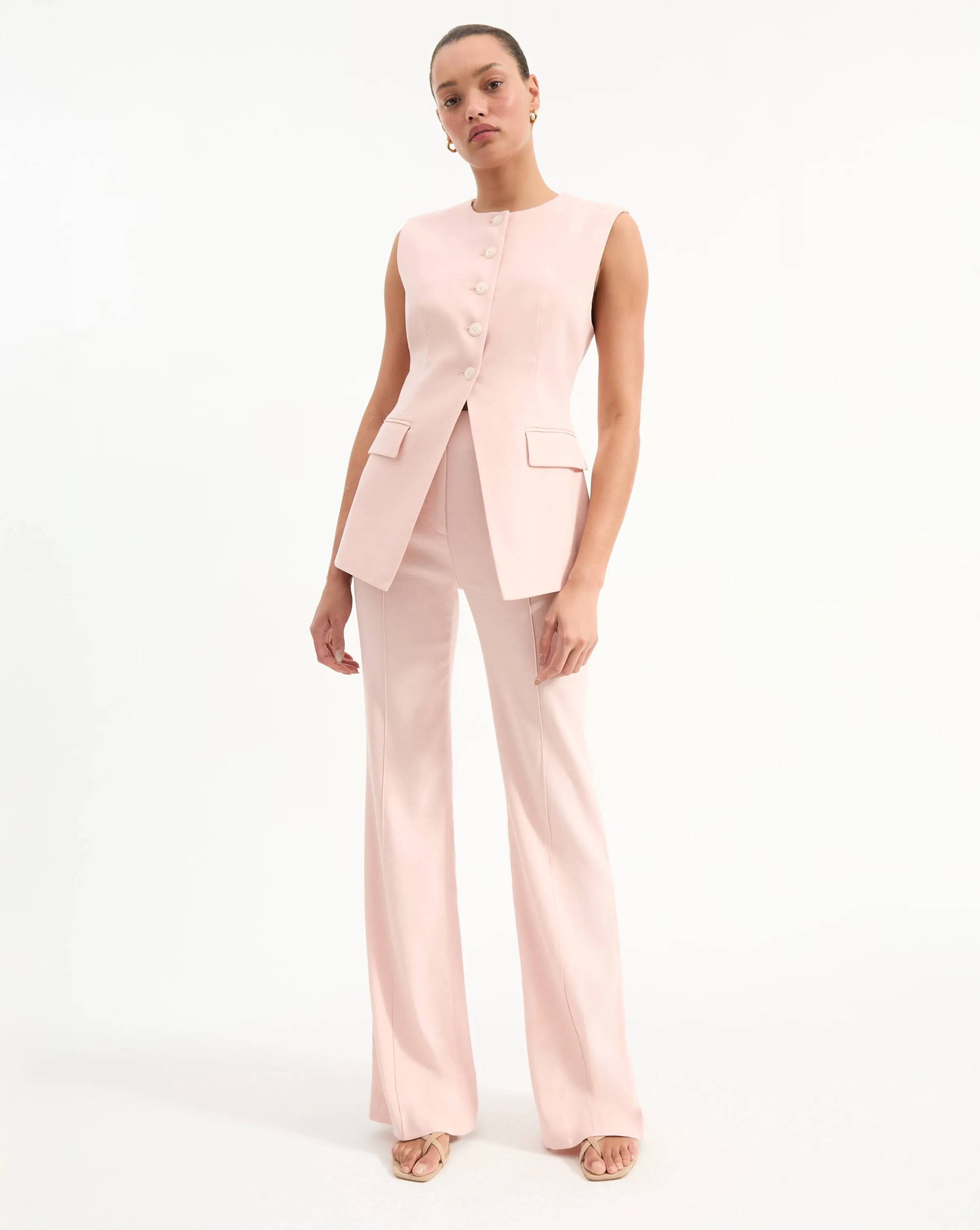 Komi Stretch-Linen Pant