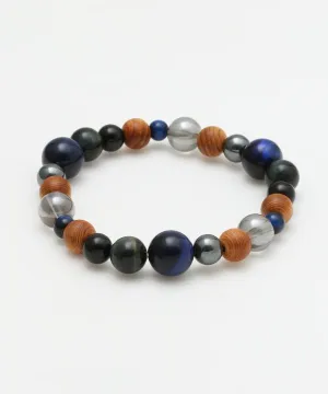 ???L?? - Lapis Tiger Eye Bracelet