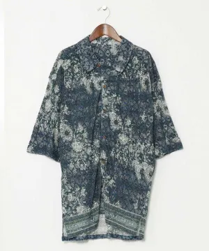 Lace Shirt Open Collar Shirt