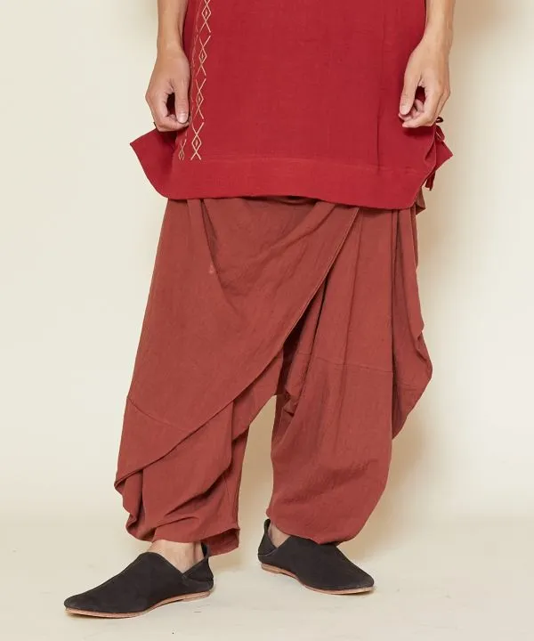 Layered Wrap Harem Pants