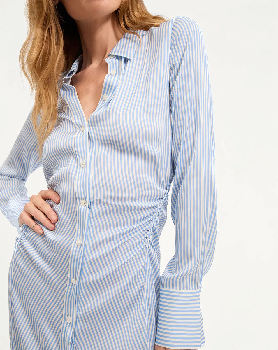 Lex Silk Midi Shirtdress