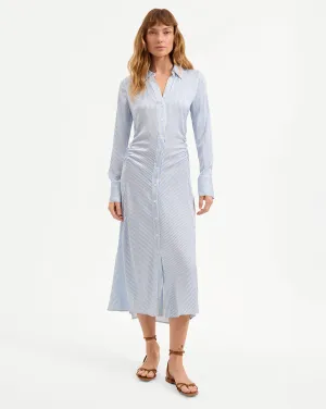 Lex Silk Midi Shirtdress