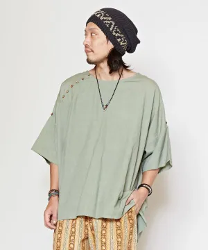 Linen Mix Oversized Unisex Top