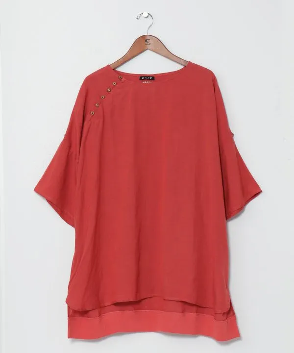 Linen Mix Oversized Unisex Top