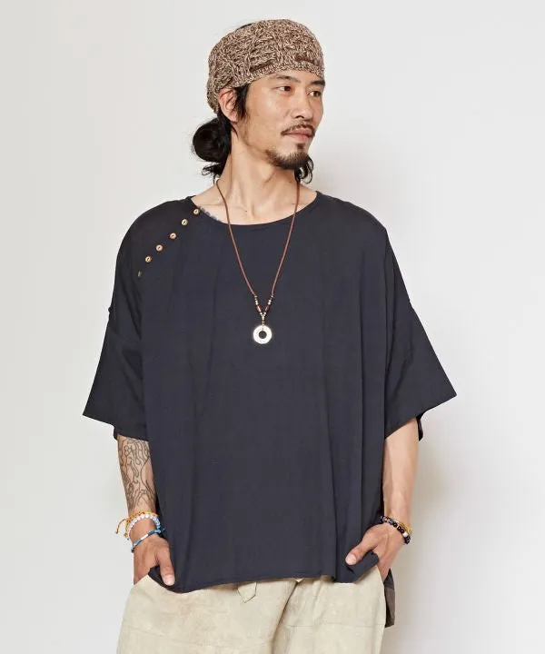 Linen Mix Oversized Unisex Top