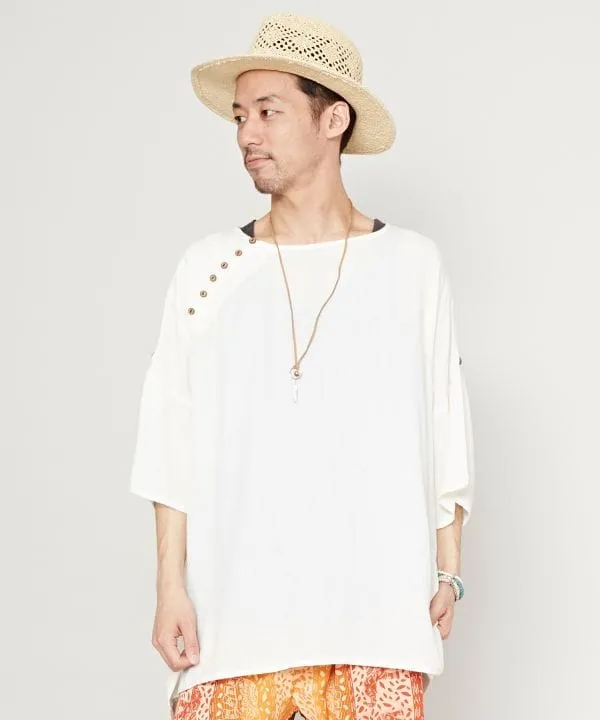Linen Mix Oversized Unisex Top