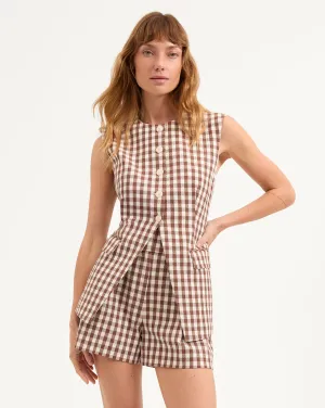Lois Gingham Seersucker Vest