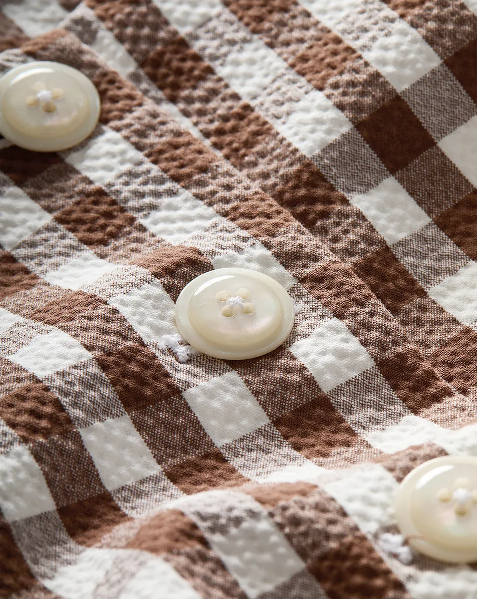 Lois Gingham Seersucker Vest