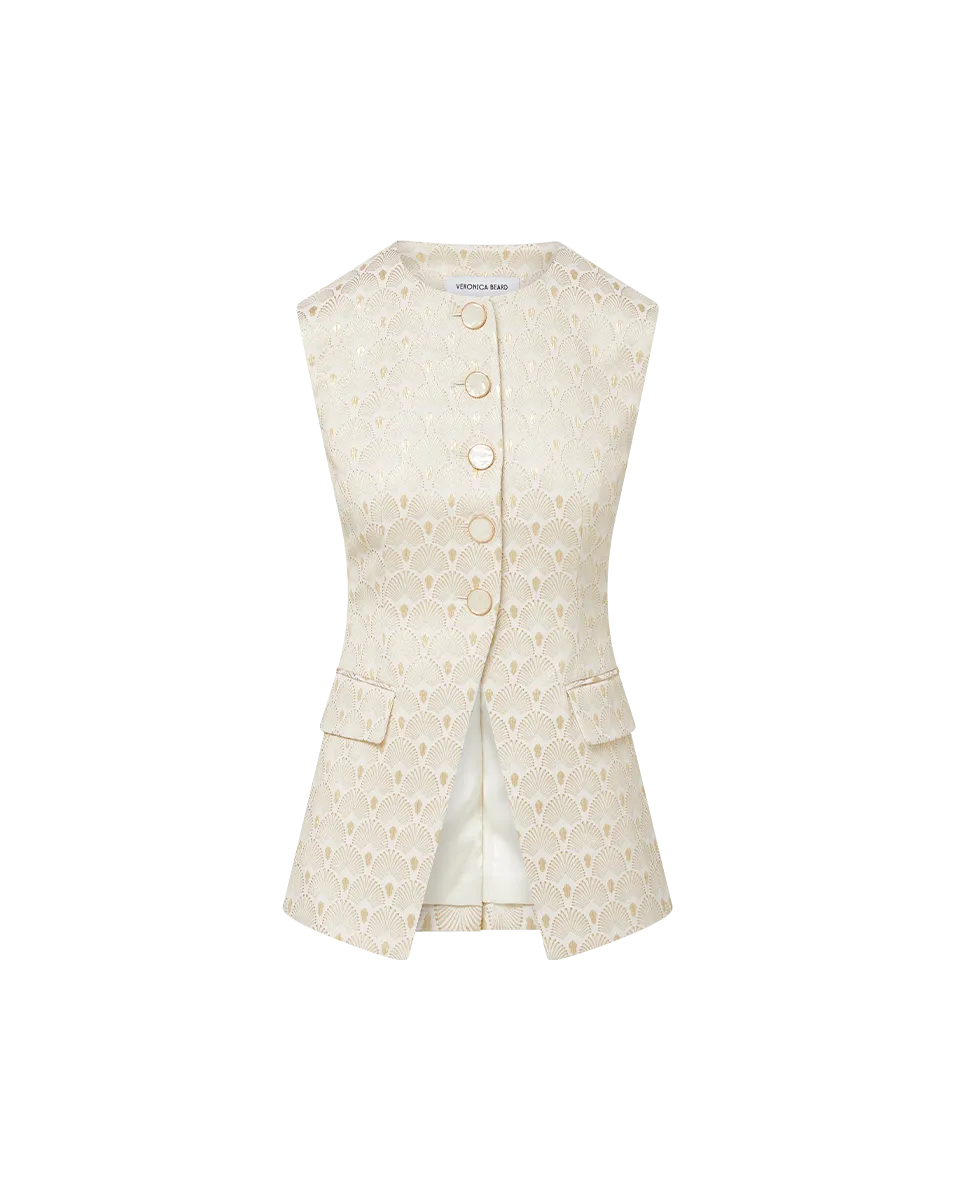 Lois Gold-Print Vest